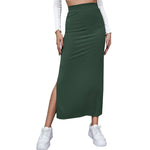 Solid-color Womens Skirt High-waisted Body-huggi Spring Style