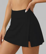 Pocketless Sporty Fake Two-Piece Yoga Skirt