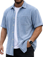 Mens Corduroy Short-Sleeve Shirt