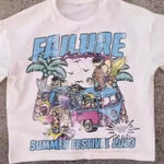 Car Letter Print T-shirt For Men And Women