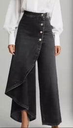 Women's Solid-Color Fashionable Casual Real Denim Jeans