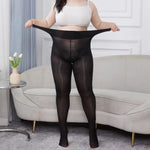 Plus-size Glossy Silk Stockings High-reflective Skin-enhancing Socks