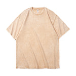 Heavy Cotton Washing To Make Old Short Sleeves