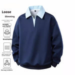 New Faux Two-piece Hoodie Cool And Casual Top