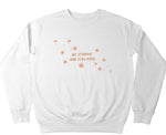 Womens Colorful Printed Crew-neck Sweatshirt