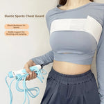 Sports chest strap-white-1 pack