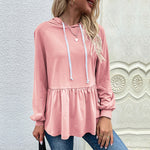 Designer-style Pullover Hoodie In Solid Color