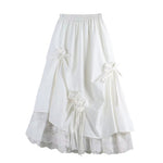 Womens Clothing Fallwinter Handmade Bow Dress For Curvy Figures