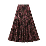 Floral-print Cake Skirt Womens Patchwork And Flowing