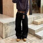 Retro High-end Washed And Distressed Mens Pants
