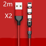 Magnetic Data Cable 540 Degree 180 Degree Rotating Charging Cable Blind Suction Three-in-one Bent Magnetic Cable