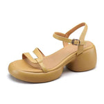 Arrival Womens Open-toe Round-toe Sandals With Thick Soles And Chunky Heelscasual And Versatile