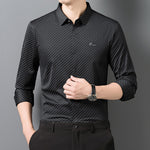 Long-sleeved Striped Mens Shirt