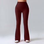 Women's Summer Thin Yoga Pants, Hip-Lifting Flared Fitness Pants, Quick-Dry Stretch Sports Pants, Slim-Fit Bootcut Trousers