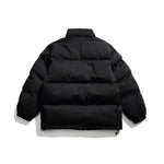 Men's Solid Color Racing Elements Embroidered Letter Stand Collar Jacket