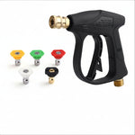 Short Wand High Pressure Car Wash Gun Heavy-Duty Brass Connector Power Washer