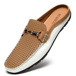 Large-size Leather Shoes Mens Breathable Loafer Shoes