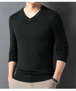 SpringAutumn Sweater V-Neck Top Men's