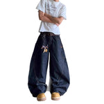 Retro Wide-pocket Bootcut Jeans For Men