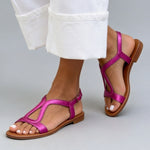 Casual Flat Large-size Open-toe Strap Beach Sandals
