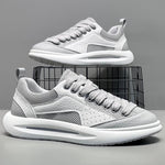 2026 New Summer Men's Mesh Breathable Skate Shoes, Thick Sole Trendy Casual Sports Mesh Sneakers For Young Men & Travel