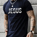 Mens Casual Stylish Printed Short-sleeve Top