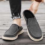 Plus-size Mens Casual Canvas Shoes Springsummer Slip-on Canvas Loafers