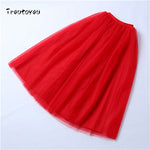 Prom Dress Tulle Skirt Womens Half-skirt