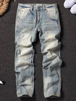B2 - Non-elastic Small Straight-leg Pants