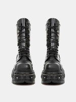 Middle Boots Dark Metal Thick Bottom Knight Boots