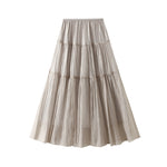 Gentle-style High-waisted Womens Long Skirt