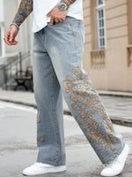 Unlined Loose Straight Pants