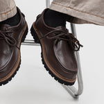 Workwear Fashion Xu-style Lace-up Edgy And Handsome Mens Shoes