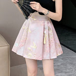 New Chinese-style Satin Skirt For Women