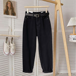 Straight-leg Cropped Slimming Carrot-shaped Dad Jeans For Petite Frames