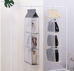 Foldable Multi-Layer Sundries Storage Rack 360 Degree Hanging Design