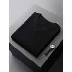 Loose-fit V-neck Sleeveless Sweater Knitted Wool Sweater