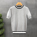 Mens Trendy Short-sleeve Or Half-sleeve Base Sweater