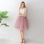 European And American High-waisted Mesh Skirt