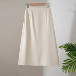 Retro Linen One-piece Skirt For Women