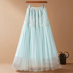 Gentle Medium-length Fairy-like A-line Maxi Tulle Dress