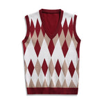 Mens Fashionable Thin V-Neck Knitted Vest