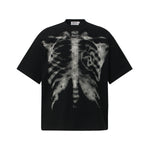 American-style Retro Street-chic Waffle-knit Loose-fit T-shirt For Couples