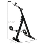 Seated Pedal Exerciser, Foldable Leg Exercise Bike with LCD Monitor for Seniors Elderly, Rehabilitation Recovery Therapy