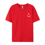 Mens Casual Loose-fit Short-sleeve Top