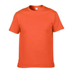 Unisex Casual Solid-color Cotton T-shirt
