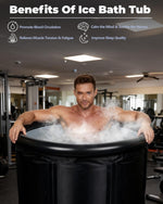 105 Gallons Ice Bath Cold Plunge Tub With Cover For Indoor Outdoor For Recovery, Cold Water Therapy, Athletes
