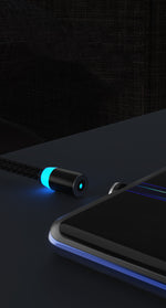Compatible with Apple , Magnetic Data Cable Breathing Light Magnetic Mobile Phone Charging Cable