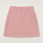 Retro Tassel-studded Faux Suede A-line Mini Skirt