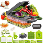 16 In 1 Vegetable Chopper, Salad Fruit Vegetable Food Chopper Slicer Peeler thumbnail 2